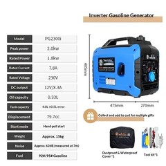 Silent Variable-frequency Gasoline Generator with 220V Outdoor Power Supply