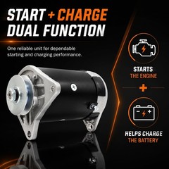 EZ GO Golf Cart Starter Generator 12V 23A Copper – Medalist TXT MG2 Smooth Pe…