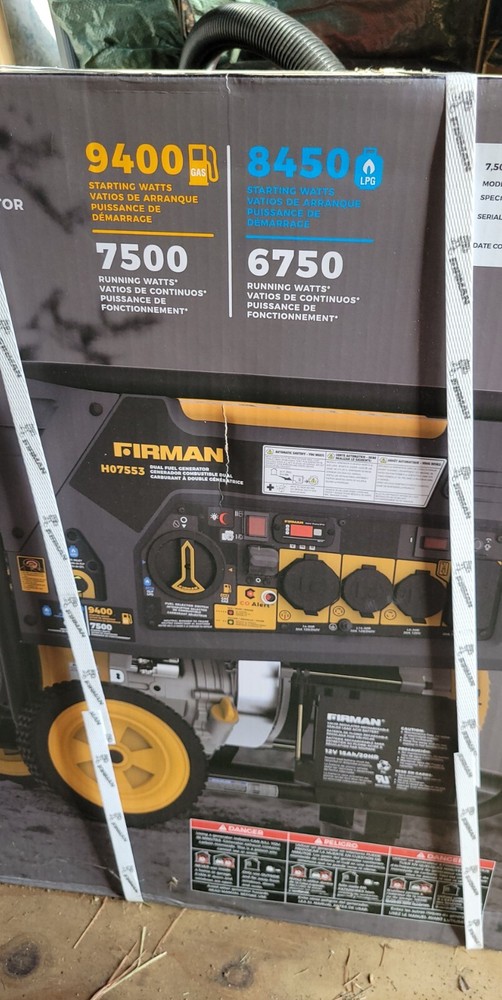 FIRMAN HO7553 Portable Generator