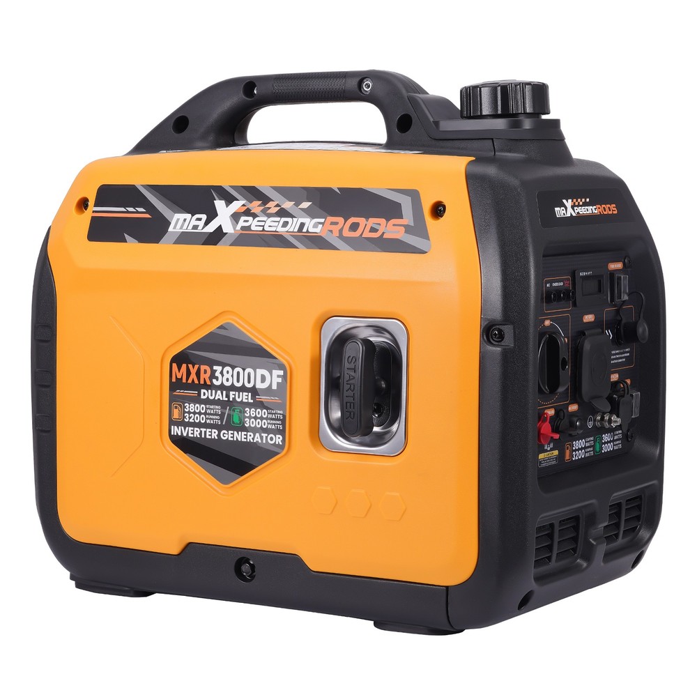 3800W Dual Fuel Inverter Generator Pure Sine Wave Safe for Laptops and Phones