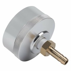 Silver Extended Run Gas Cap Adapter with Brass Hose for Yamaha EF2000is EF1000is