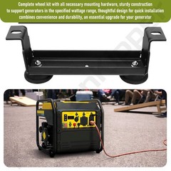 Generator Wheel Kit for 2800-4750W Generators – Folding Handle, Never-Flat Tires