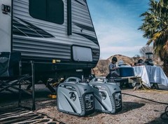 Pulsar 2,300W Portable Gas-Powered Quiet Inverter Generator | USB & Parallel OK