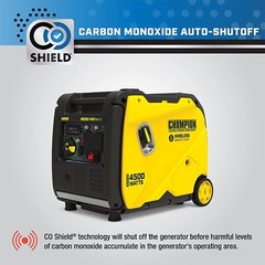 Champion 4500-W Portable Gas Powered Inverter Generator, Remote Start, CO Shield