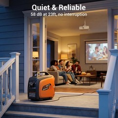 2800W Quiet Gas-Powered Inverter Generator Home Use Camping RV 40Lbs Non-Battery