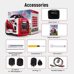 maXpeedingrods MXR4000 4000W Inverter Generator CO Alarm RV Ready App