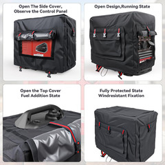 Portable Generator Cover Tent for Running 4000W Generators Weatherproof 600D
