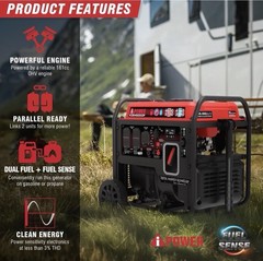 Dual Fuel Open Frame Inverter Generator Great Deal Brand New