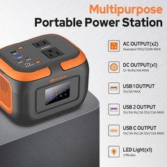 Portable Power Station 120W, Power Bank with AC Outlet, Portable Generator 97…