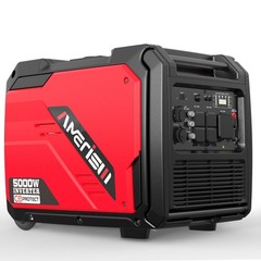 Amerisun 5000W Gas Generator, 223cc, 10H Runtime, 5*120V Output, CO Detect, EPA