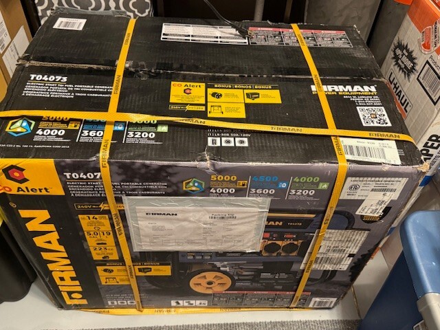 Firman T04073 Portable Generator – BRAND NEW BOX NOT OPEN