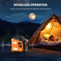 Efurden Gas Generator 2500W Inverter Portable Generator Gas Power Quite Outdoor