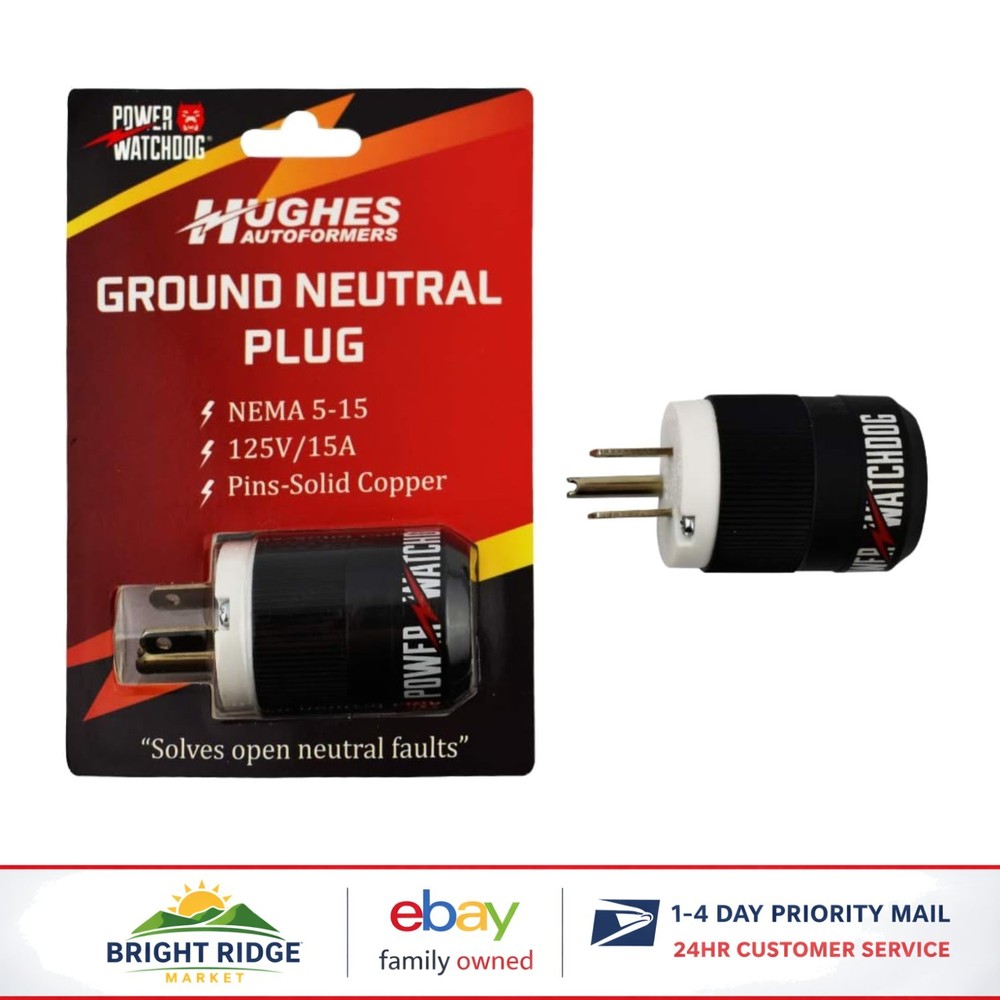 RV Surge Protection Plug with Compact Design for Floating Neutral Generators