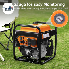 5000W Inverter Generator Gas Powered, Open Frame Generator, Portable Outdoor Pow