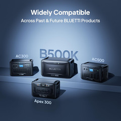 BLUETTI Apex 300+2B500K 13kWh Power Station for Whole Home Power-cut Backup