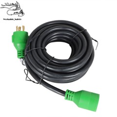 30 Amp 3 Prong Generator Extension Cord 10-100 Ft Power Cable 10 3 Adapter Plug