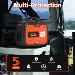 3800W Lightweight Portable Inverter Generator with Clean Power for Home, Camping