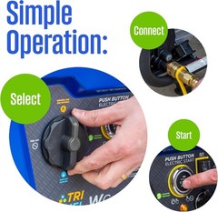 14500 Peak Watt Tri-Fuel Home Backup Portable Generator, Remote Electric Start,