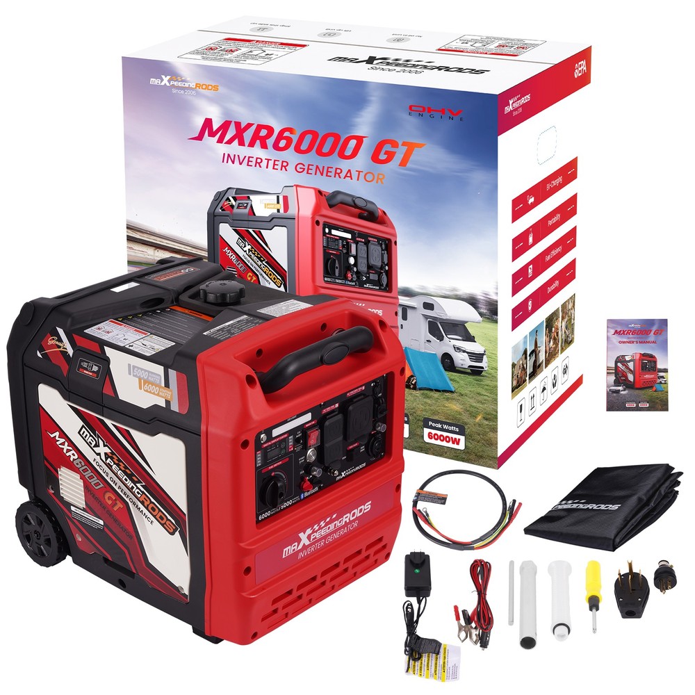 120V/240V inverter Generator 6KW with App/Electric Start for Home Backup Camping