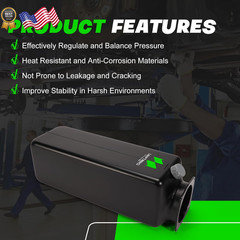 Hydraulic Oil Reservoir Tank (14L Black) Compatible with Rotary/Forward/Direc