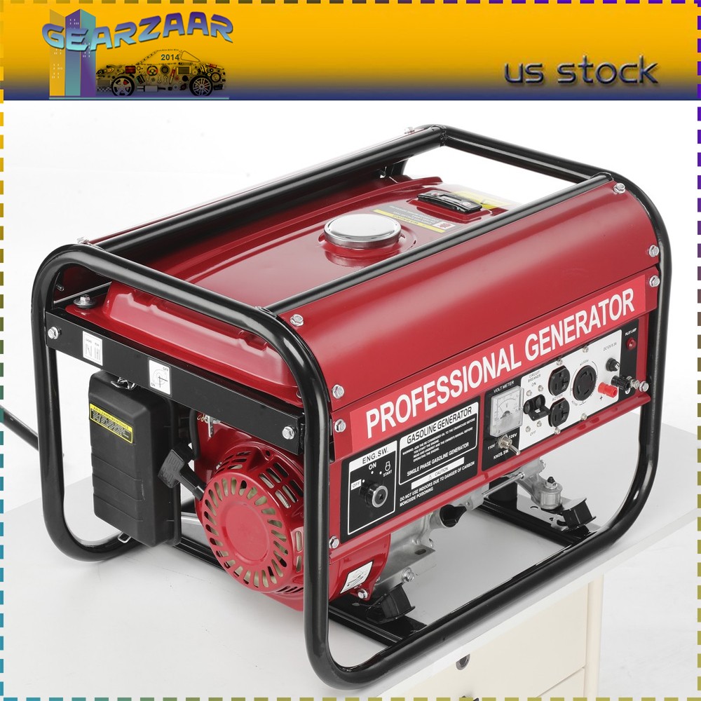 5000W Portable Generator Gas Powered 4 Stroke for Home Backup Construction US