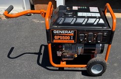 Generac GP5500 Portable Generator, Includes switch and 220v cord.