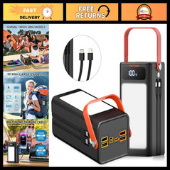 Portable Power Bank 27000mAh Outdoor Generator with SOS Light, Backup Charger fo