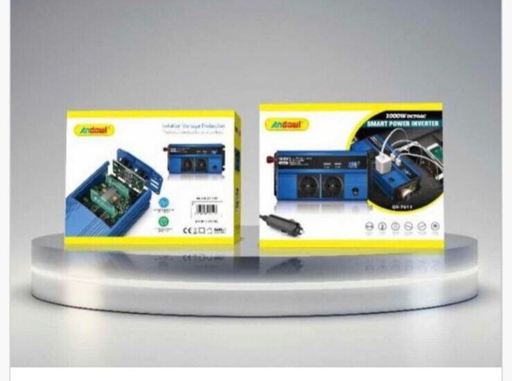1000W Smart Power Modulated 12V AC 220V USB Inverter – 6 Ports Car Camper
