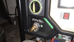 Champion generator 9375 watt portable electric start tri fuel model 201040 used