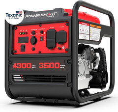 4300-Watt Portable Generator with Inverter Technology, 30 Amp for Home Use and E