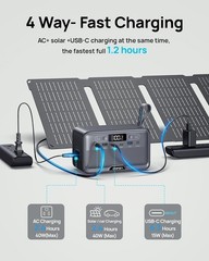 Portable Power Station 28,000mAh LiFePO4 Battery 100W(200W Peak) 100W89.6Wh