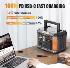 New Portable Station 330W 660W Peak Generator 288Wh Solar Power Bank Wireless