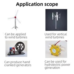 Generator 50W 24V High-Magnetic Multi-Pole Three-Phase AC Iron-Core Generator