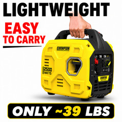 Champion 2500W Inverter Generator 1850 Running Quiet Portable 120V Gas
