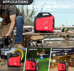 PowerSmart 2500W Portable Inverter Gas Generator Super Quiet Low Oil Shutdown