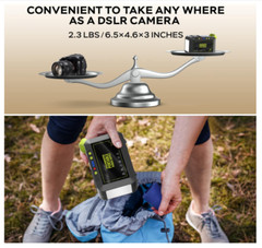 MARBERO Portable Power Station – 88Wh Solar Generator, 120W Peak, Fast Charging