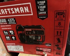 New! Craftsman 3500-Watt Gasoline Portable Generator CMXGGAS030729 LOCAL PICK UP
