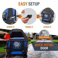 GenTent XL Inverter Running Cover Generator Tent Black