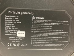 LOT OF 2 PAXCESS Portable Camping Generator 330W / AS IS