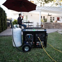 DuroMax XP13000EH 13,000-Watt Dual Fuel Portable Generator – Gas & Propane, E…