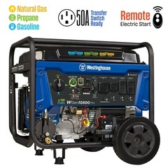 Westinghouse 13,000-W Portable Hybrid Tri Fuel Gas Generator with Remote Start