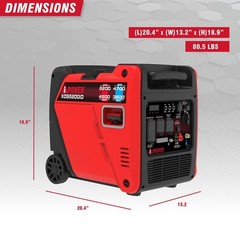 5,200/4,200-Watt A-iPower Dual Fuel Inverter + Fuel Sense Technology