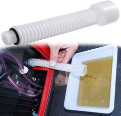 White Flexible Mess Free Oil Change Funnel Tube for Honda Inverter Generator
