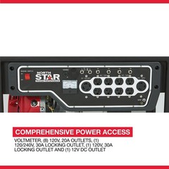 NorthStar Commercial-Grade Portable Generator, Honda GX390 OHV Engine, 6600