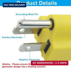 Neutral Ground Bonding Plug, 2Packs for Floating Neutral Systems with Surge Prot