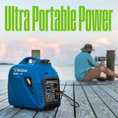 Westinghouse 2,800-W Super Quiet Portable Gas Powered Inverter Generator Home RV