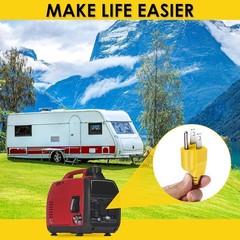 Neutral Ground Bonding Plug for RV Inverter Generators – NEMA 5-15P, 120V, Ye…