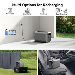 Dabbsson 2000L Portable Power Station 2200W 2048Wh Solar Generator App Control