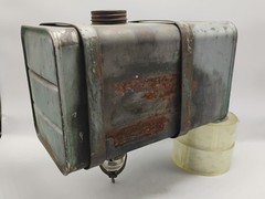 Vintage Antique Rectangle Generator Gas Tank w/ Straps