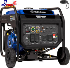 10000 Peak Watt Portable Open Frame Inverter Generator Remote Electric Start